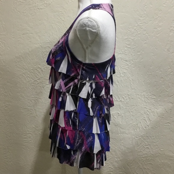 Forever 21 ruffled razor back tank summer top - Picture 3 of 5